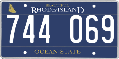 RI license plate 744069
