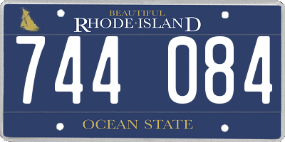 RI license plate 744084