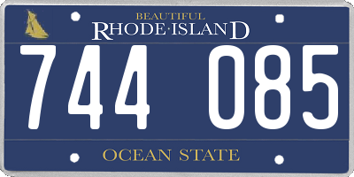 RI license plate 744085