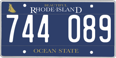 RI license plate 744089