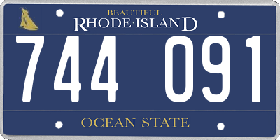 RI license plate 744091