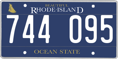 RI license plate 744095