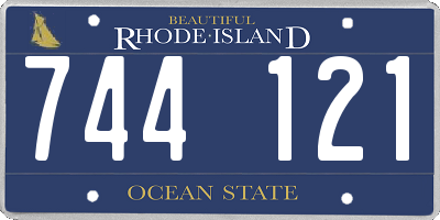 RI license plate 744121