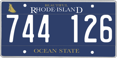 RI license plate 744126