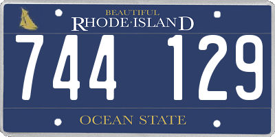 RI license plate 744129