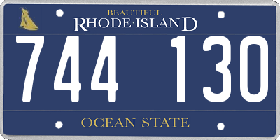 RI license plate 744130