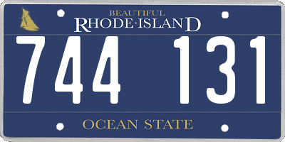 RI license plate 744131