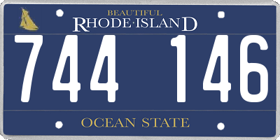 RI license plate 744146