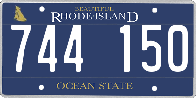 RI license plate 744150