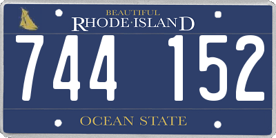 RI license plate 744152