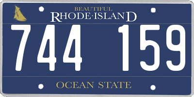 RI license plate 744159