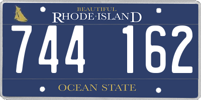 RI license plate 744162