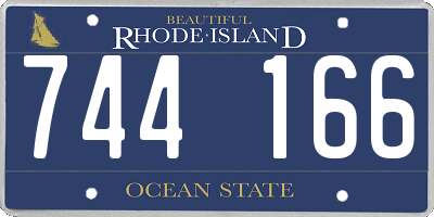 RI license plate 744166
