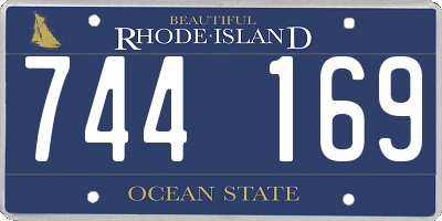 RI license plate 744169