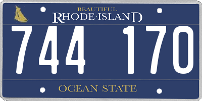 RI license plate 744170