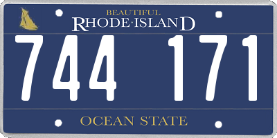 RI license plate 744171