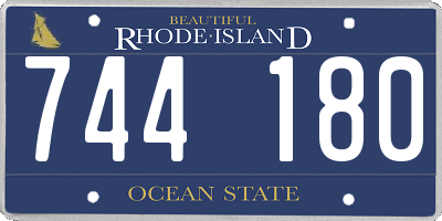 RI license plate 744180