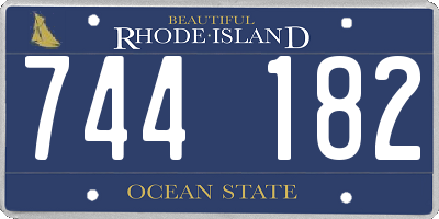 RI license plate 744182