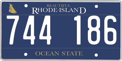 RI license plate 744186