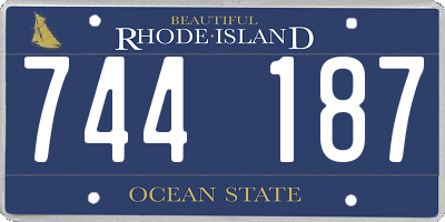 RI license plate 744187