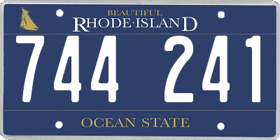 RI license plate 744241
