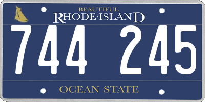 RI license plate 744245