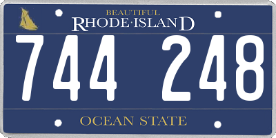 RI license plate 744248
