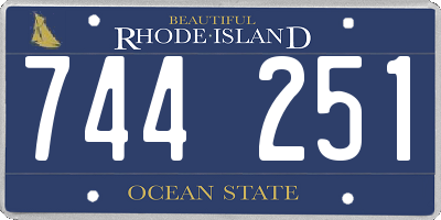 RI license plate 744251