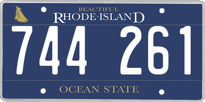 RI license plate 744261