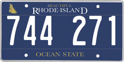 RI license plate 744271
