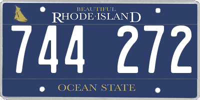 RI license plate 744272