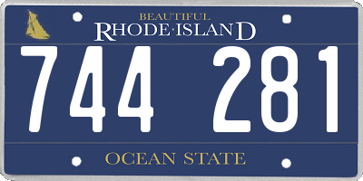 RI license plate 744281