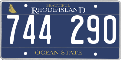 RI license plate 744290