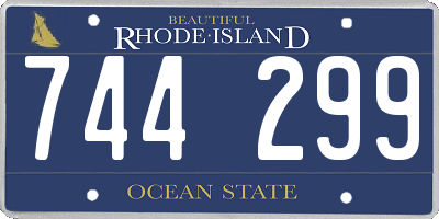 RI license plate 744299