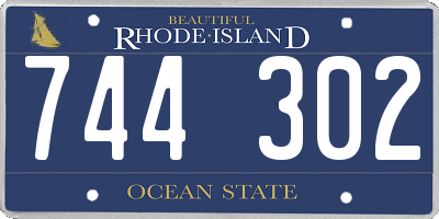 RI license plate 744302