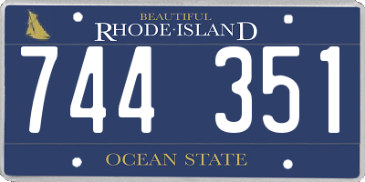 RI license plate 744351