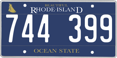 RI license plate 744399