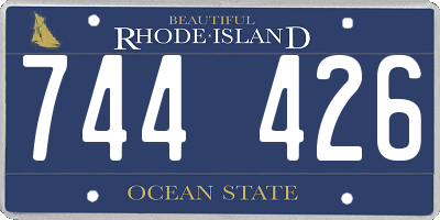 RI license plate 744426