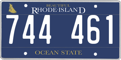 RI license plate 744461