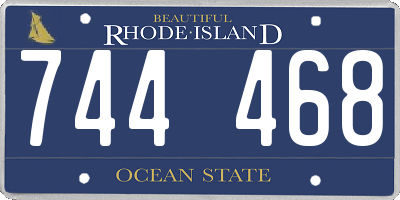 RI license plate 744468