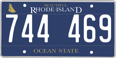 RI license plate 744469