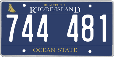 RI license plate 744481