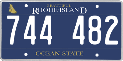 RI license plate 744482