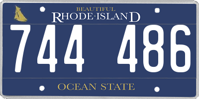 RI license plate 744486