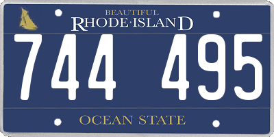 RI license plate 744495
