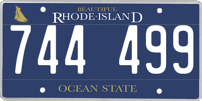 RI license plate 744499