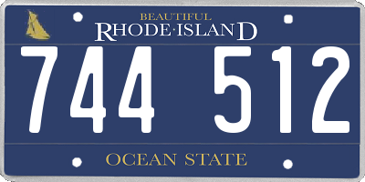RI license plate 744512