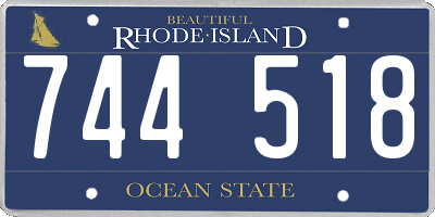 RI license plate 744518