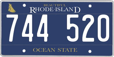 RI license plate 744520