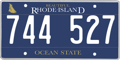RI license plate 744527
